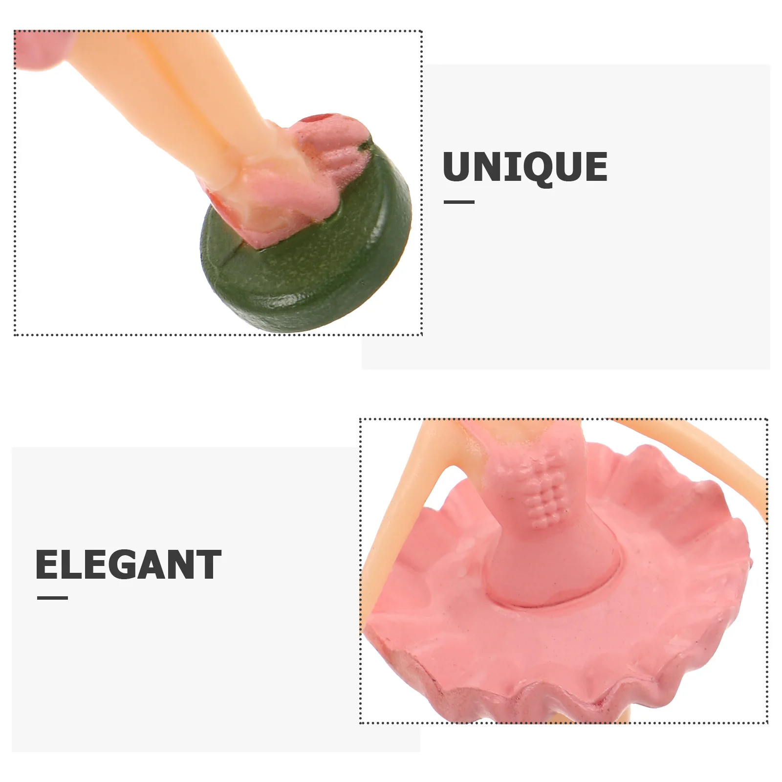 6 figurines de ballerines, danseuses mécaniques pour gâteau d'anniversaire, décoration de gâteau, décoration de fille ballerine, présentoir d'étagère, mouvement élégant et tourbillonnant