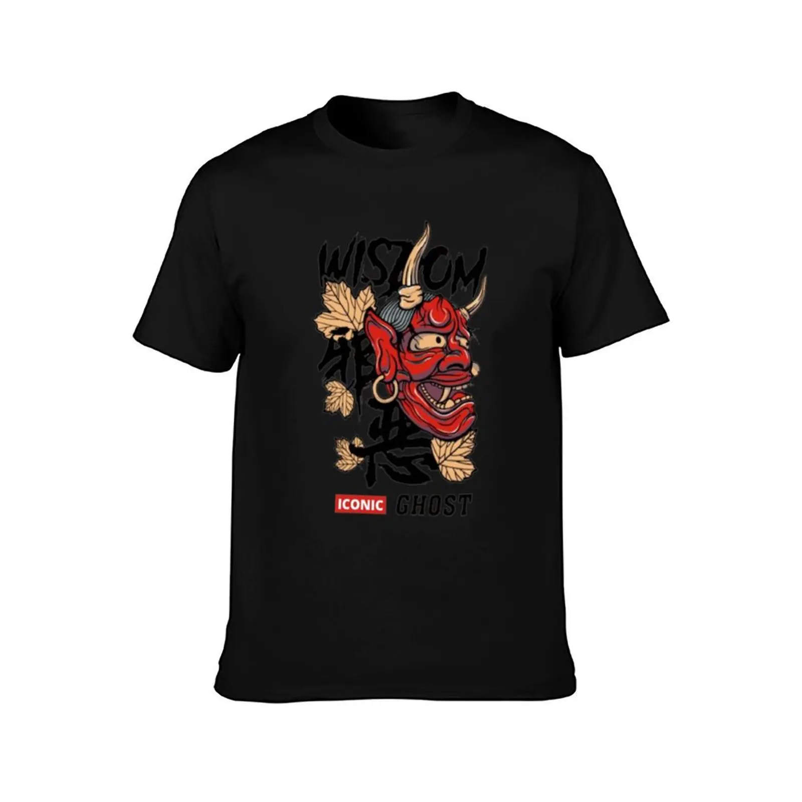 WISDOM GHOST BY ICONIC T-Shirt cotton t shirts man 100% T-Shirt