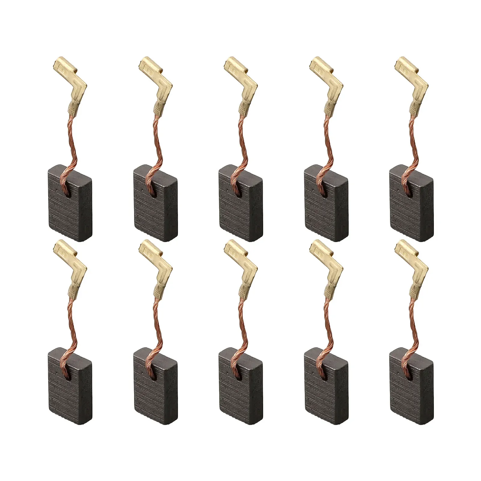 10 ชิ้นแปรงคาร์บอนสําหรับ Ma - Kita CB330/CB318/CB325/9553NB/9554NB/9555NB 16x11x5 มม. คาร์บอนและโลหะเครื่องมืออุปกรณ์เสริม