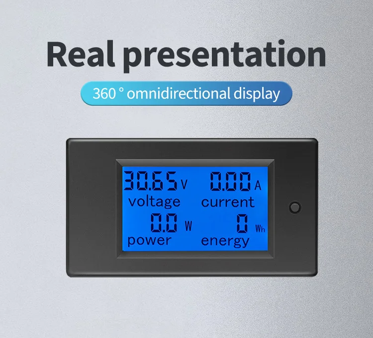 Upgrade USB-Anschluss pzem051 50/100a DC digitales Ampere meter Voltmeter 6,5-V 4 in1 lcd Motorrads pannung Strom Strom Energie monitor – Detail 13
