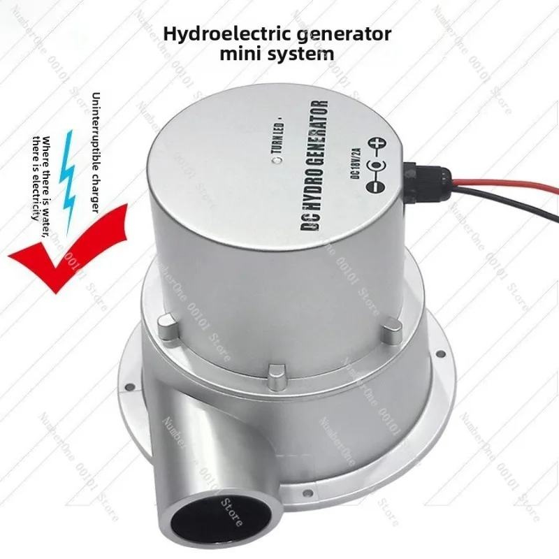 Micro Hydraulic Water Turbine Generator, High Efficiency DC Portable Energy 12V 24V, Field Flow Power
