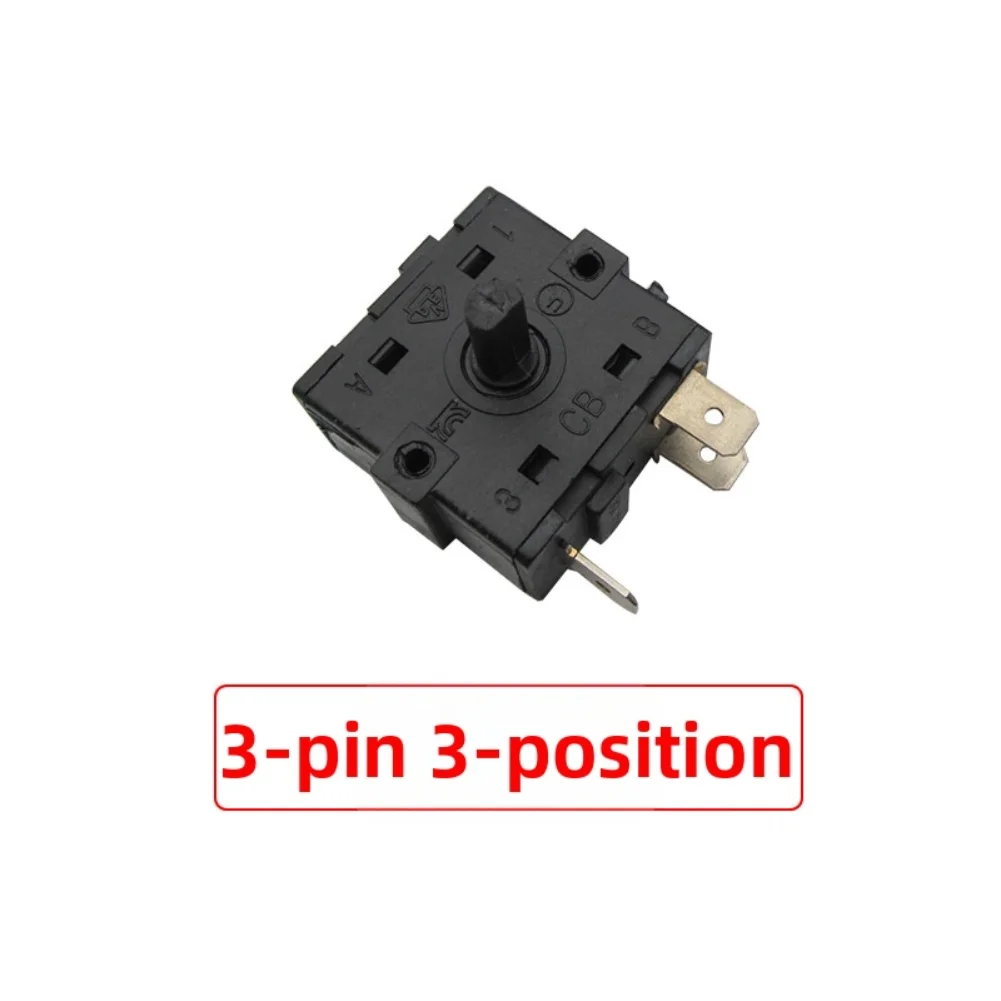Heater Switch 3Pin5Pin for Oil Filled Radiator 16A 250V Power Regulation Switch Designed for Multiple Heater Brands