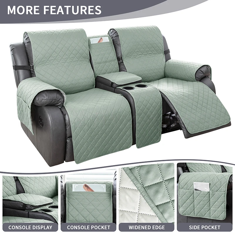 

Водонепроницаемые чехлы для дивана-реклайнера, чехлы для двухместного дивана, чехлы для дивана с центральной консолью, чехлы для дивана-кровати — с подстаканником и карманом для хранения