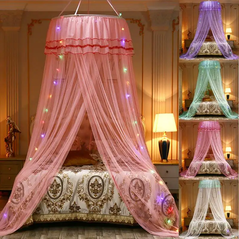 Ceiling Mosquito Net Bed Canopy Dome Mosquito Netting Tent Bed Canopy Bed Curtain For Princess Fairy Bed Bedroom Dorm Room Decor