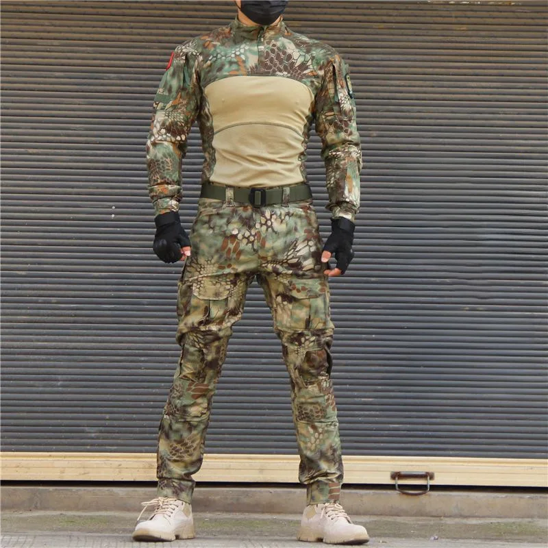 

Youth Fashion Handsome Military Training Camouflage Set Outdoor Combat Handsome Wear resistant Anti fouling Camouflage