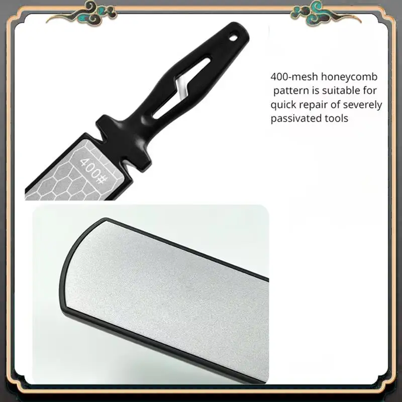

Premium Mesh Pottery Double-Sided Emery Whetstone Knife Sharpener Ultra-Fine Household Sharpener/Kitchensharpening Tool