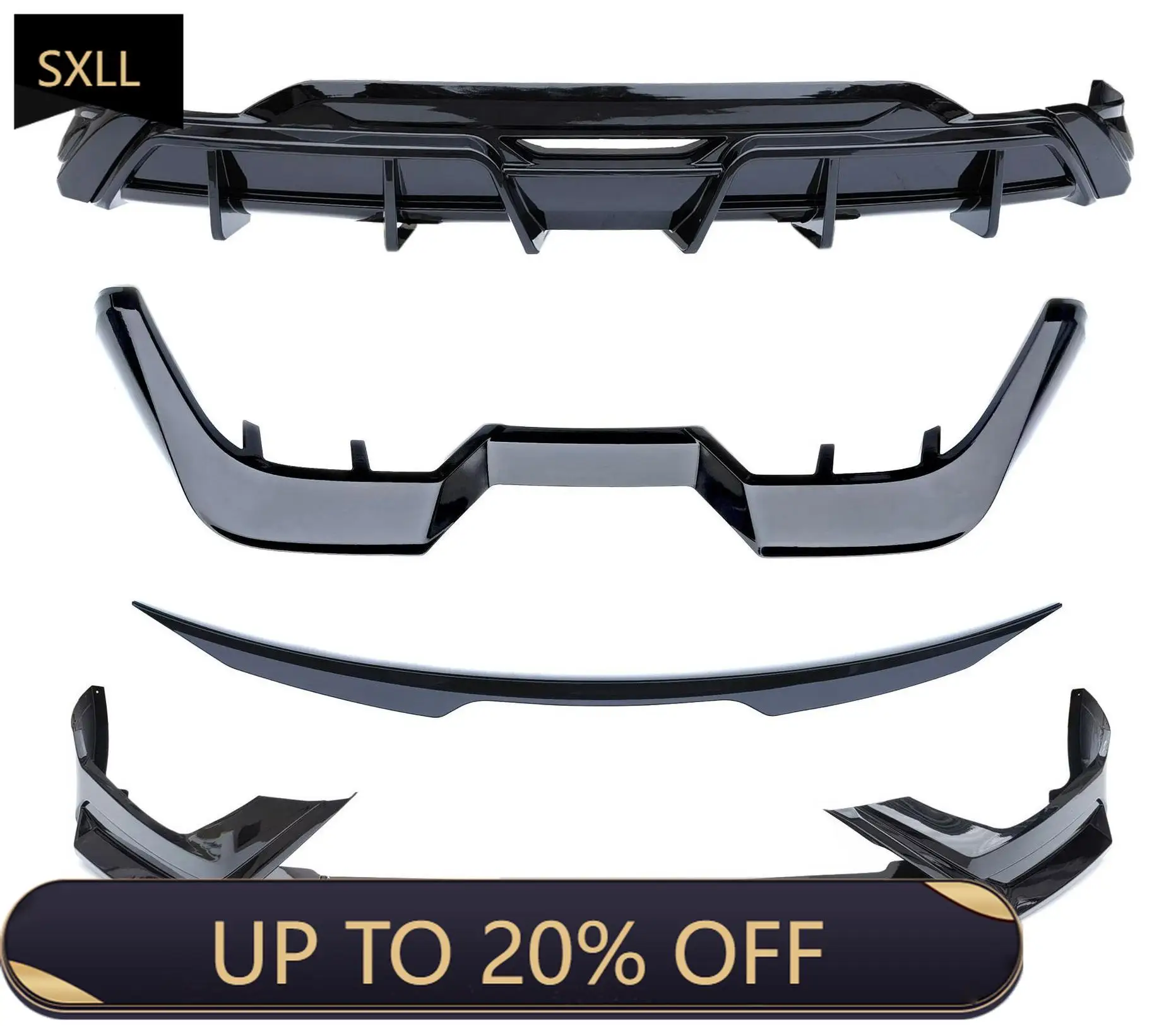 

SXLL Plus 2023 2024 Upgrade Body Kit Car Front Lip Spoiler Wing