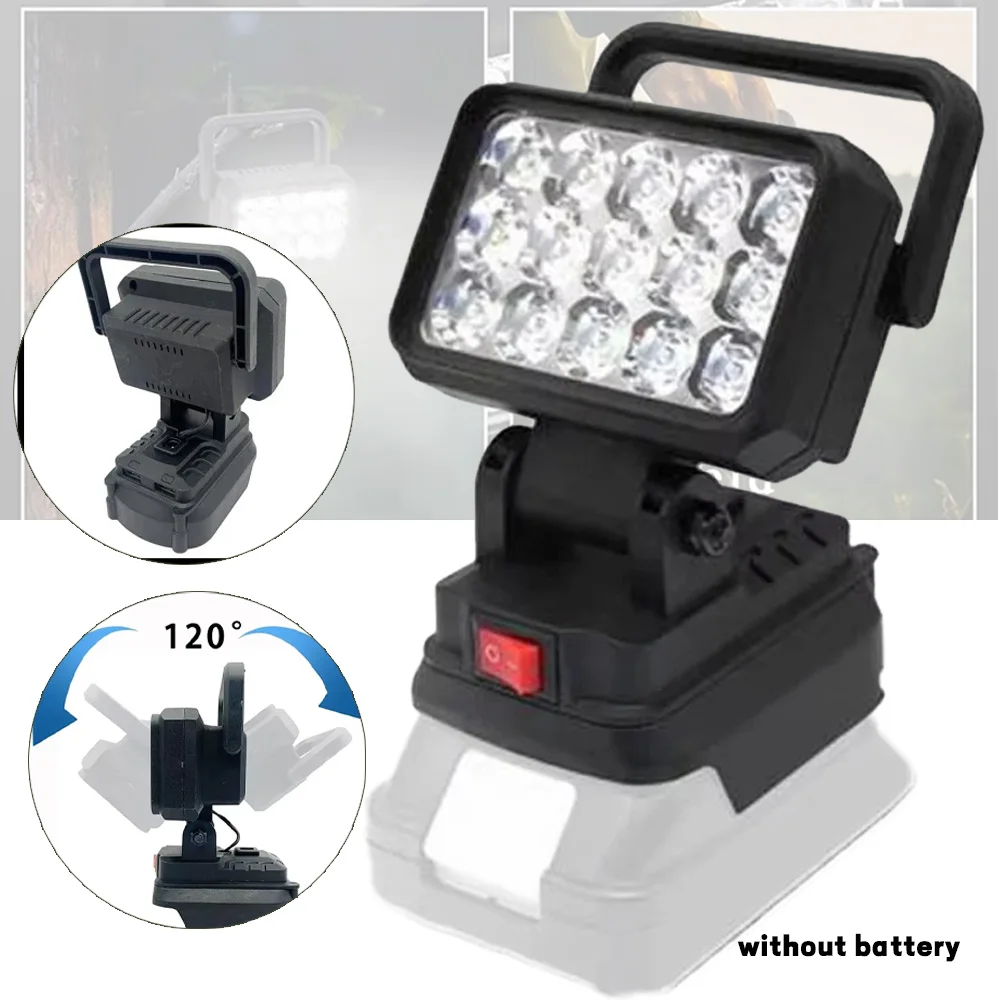 

For Makita 18V Li-ion Battery Tool Accessories 15 Beads LED Working Light Lamp Flashlight Torch Spotlight Emergency Tool Light
