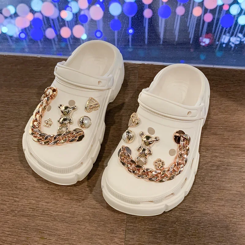 Pantuflas Kid Summer Slippers New DIY Decorative Boy Slipper Platform Girl Slipper Casual Beach Shoes Kid Shoe Designer Shoe슬리퍼