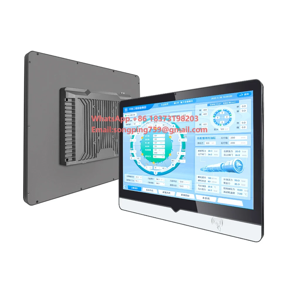 

21.5 Inch Industrial All in One PC Capacitive Touch Screen With 2MP Cam era and RFID NFC Reader for Industrial Control