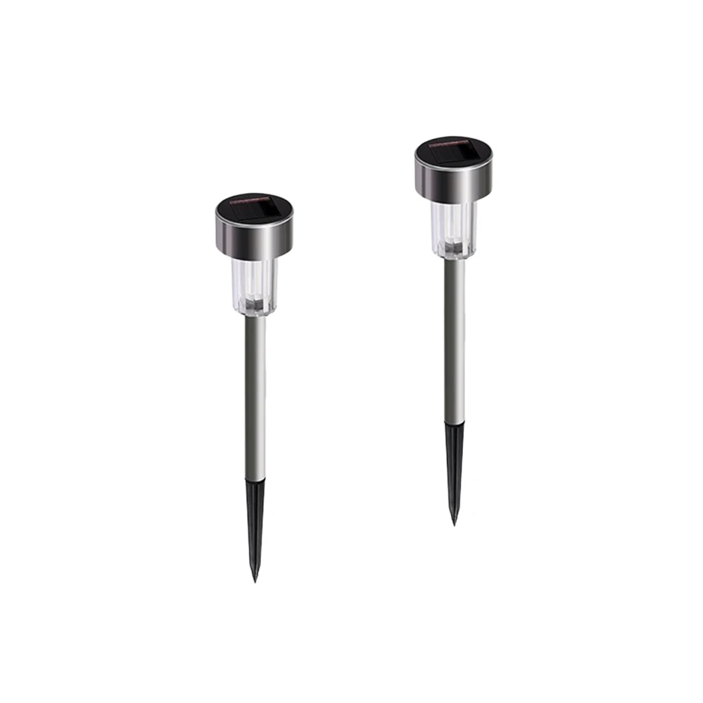 

2 Pcs Garden LED Light Solar Panel Lights for Outdoor Tube Shape Shaped Pathway