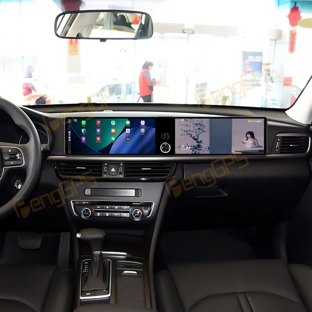 

Двухэкранный автомобильный радиоприемник 12,3 дюйма на Android 13 с CarPlay для Kia K5 2016-2019, сенсорный мультимедийный проигрыватель, головное устройство с DSP