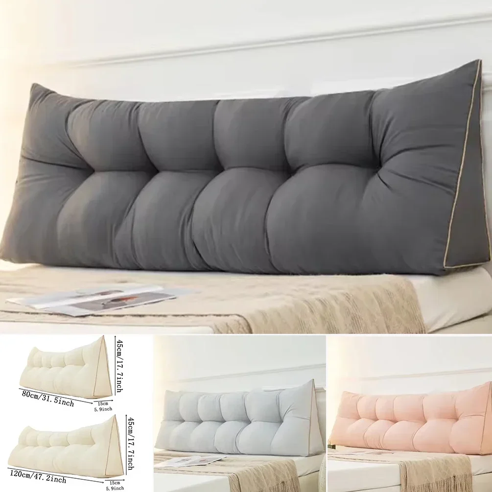 Triangle Pillow Cushie Pillow with Zip Triangle Wedge Bolster Small Back Support Cushie Pillows for Office Home Bed Sofa