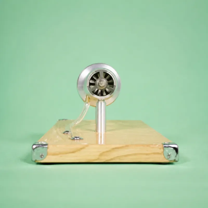 Mini Steam Turbine Engine Generator Alcohol Firewood Waste Power Aircraft Super Stirling Model DIY Educational Kit