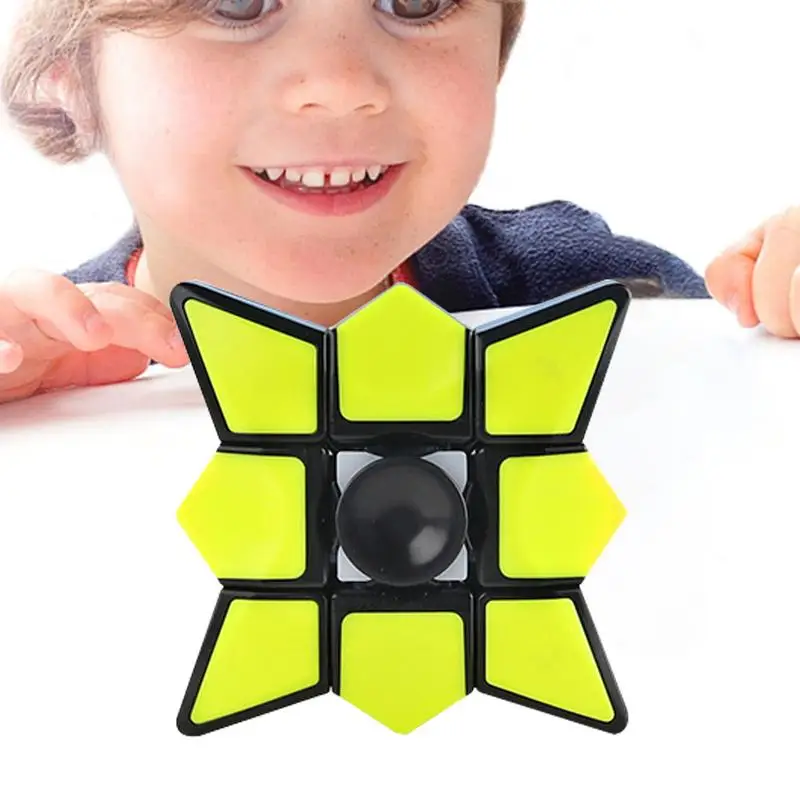 

Finger Cube Funny Toy Fidget Spinner for Relaxing Brain Teaser Puzzles Wear-Resistant Color Cube Toy for Classrooms Living Room