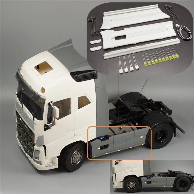 

NEW Tamiya Tow Head Two Axle Side Skirt Kit F16 750 56360 4X2 for 1/14 Tamiya RC Dump Trailer Model Decorative Accessories