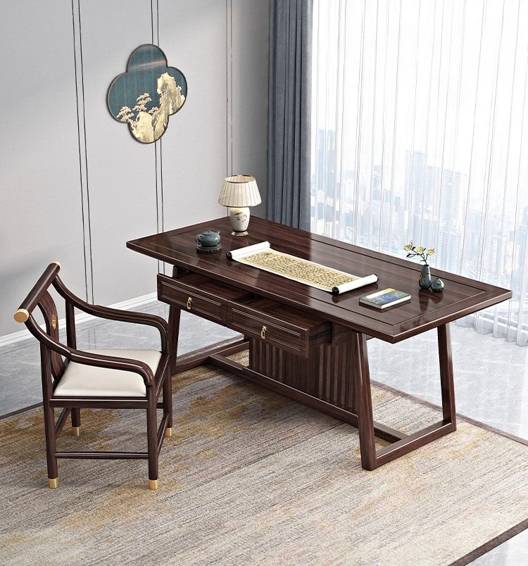 

Solid wood desk simple home writing desk office computer desk