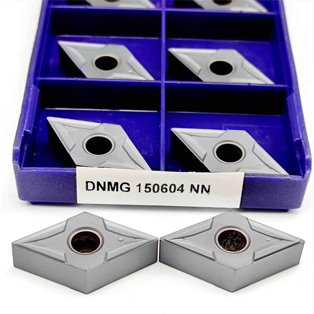 10 peças dnmg150608 dnmg150604 nn lt10 inserções de carboneto torno cnc ferramenta de torneamento externo carboneto para aço dnmg 150608 150604