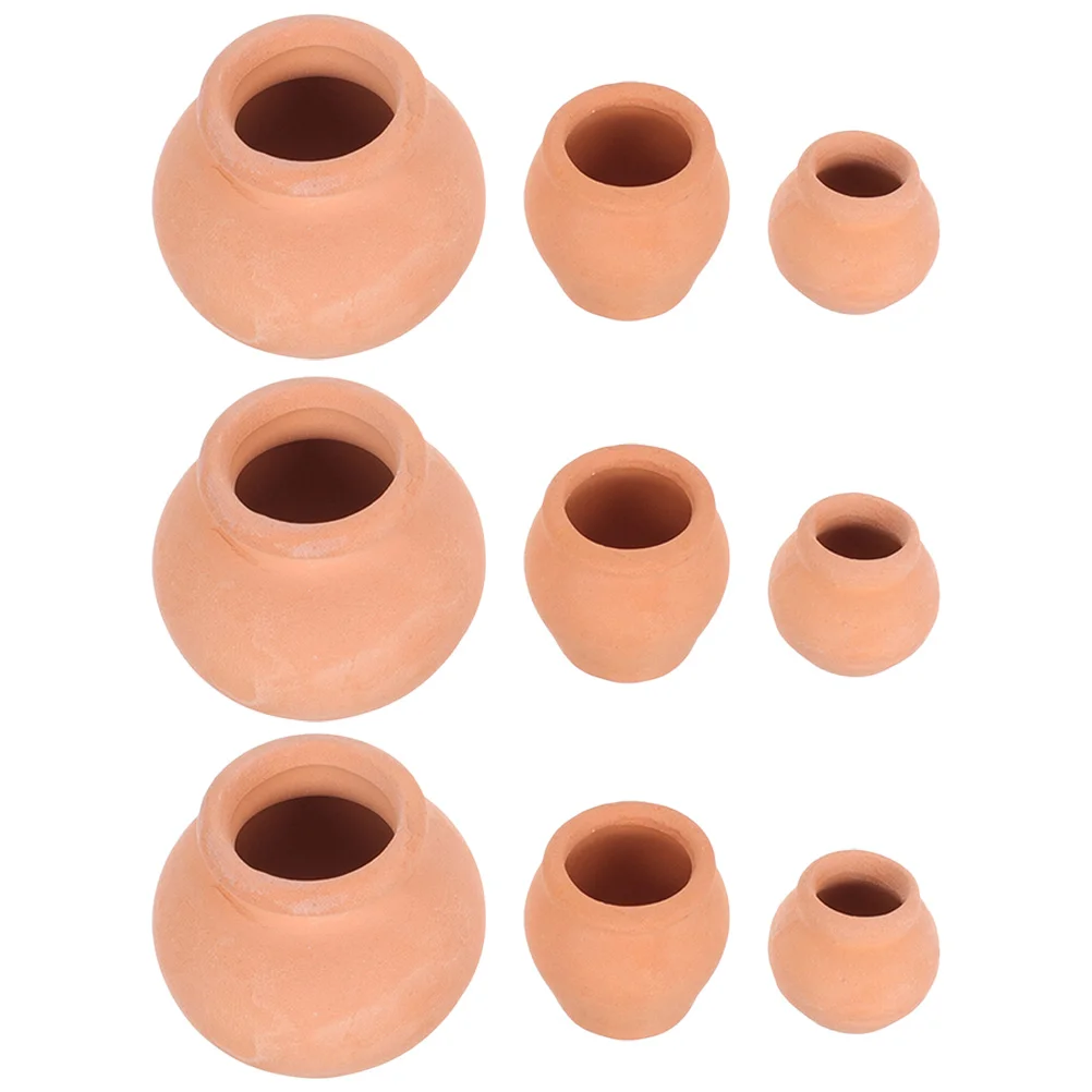 9 Pcs Mini Succulent Planter Ceramic Flower Pots Set Thumb Size Nursery Containers Gardening Outdoor Indoor Decor Plant Holders