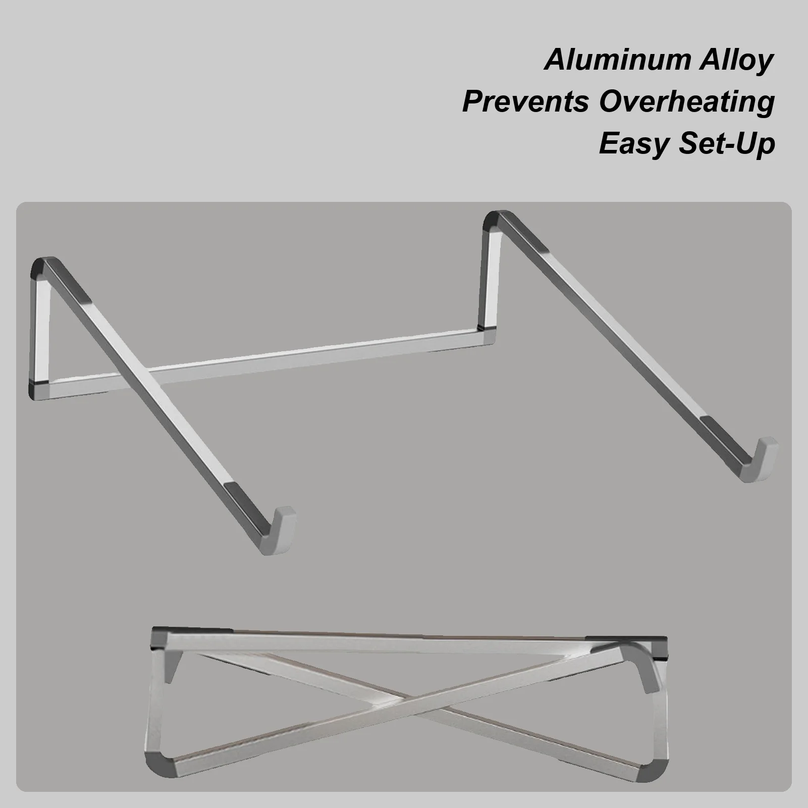 

Складная подставка для ноутбука, охлаждающий кронштейн для ноутбука из алюминиевого сплава, настольная охлаждающая подставка для ноутбука, увеличивающая рост для ноутбука 11-17 дюймов