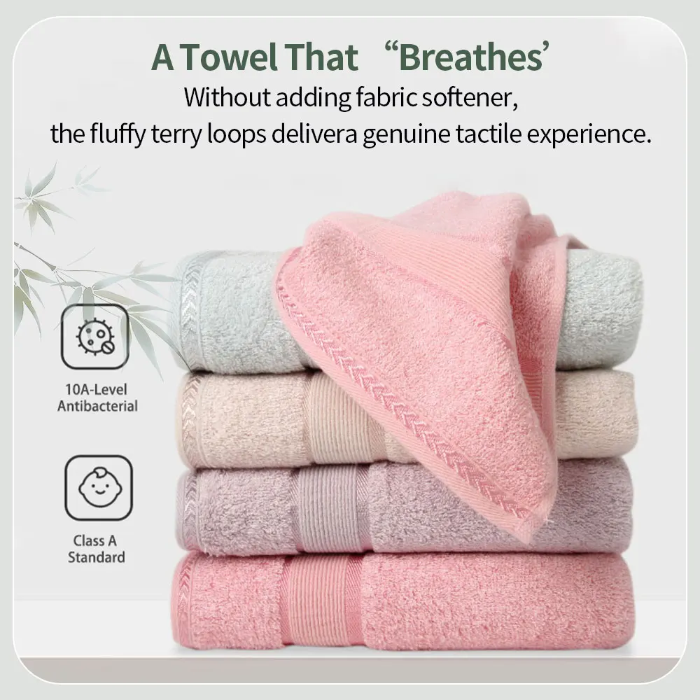 High Quality Bamboo Fiber Thickened Adult Towels Soft And Absorbent Sport Towels For Both Men Women Hand Shower Face Towel
