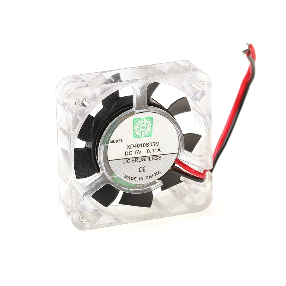 Mini 4010 Brushless Fan Micro 40mm*10mm Breeze and Silent Cooling Fan DC 3.7V 5V 7.4V Fan with Blue LED Light