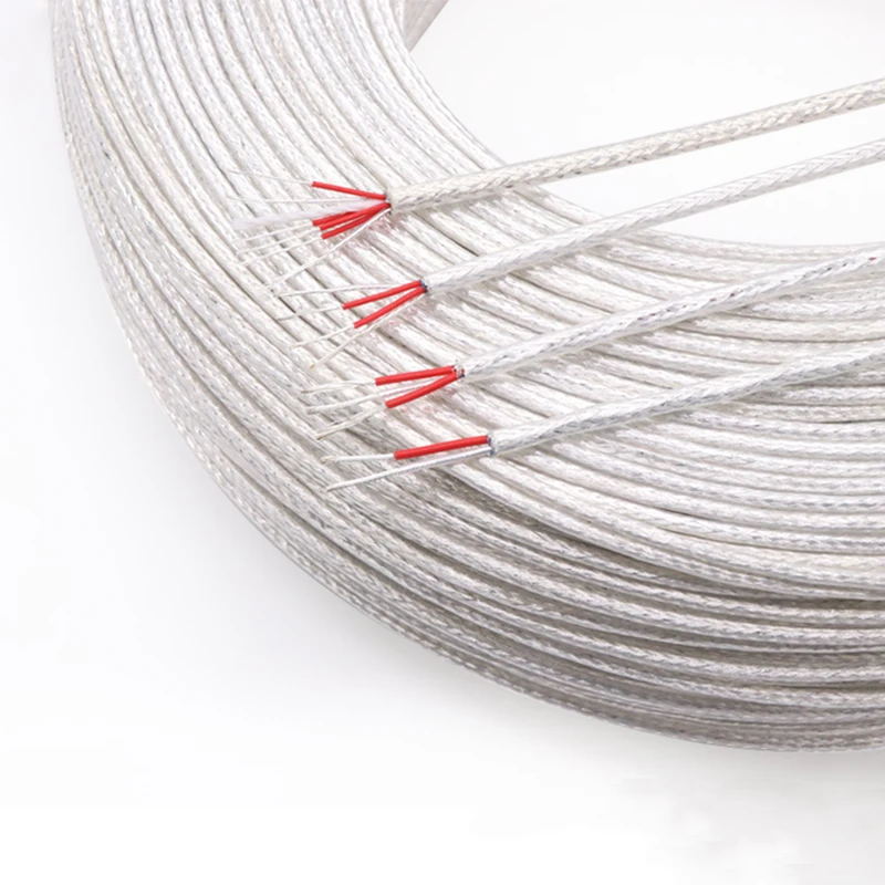 1/5/10m FEP Shielded Wires 2 3 4 6 Cores Hifi Audio Amplifier Speaker Headphone Line High Purity OFC Silver Plated Copper Cable