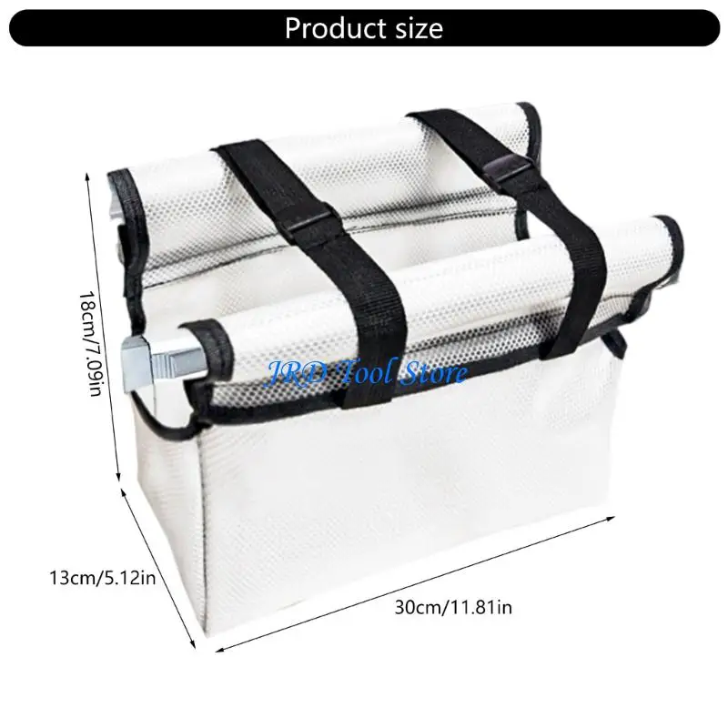 A2UD Large Capacity Tool Pouches For Folding Ladders Featurings Adjustable Shoulder Strap AntiSlip Base Durability Fabric