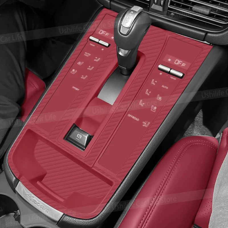 

Для Porsche Macan 2022-2025 салон автомобиля, центральная панель переключения передач, подлокотник, дверной ящик для хранения, держатель для стакана с водой, силиконовый коврик