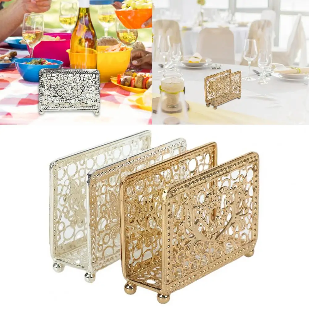 2 Colors  Useful Retro Western Restaurant Paper Rack Fine Workmanship Napkin Holder Wear-resistant   for Hotel