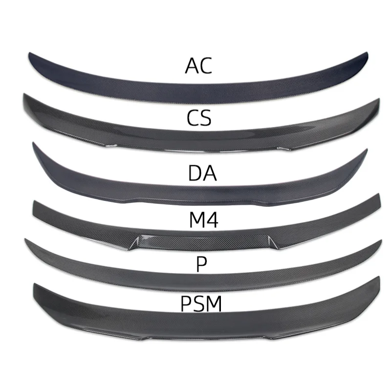 لسلسلة BMW 23457 E90 E92 F30 F32 F80 F82 G80 G80 G87 G20 G30 تعديل جناح سبويلر من ألياف الكربون الأصلية لـ 05-25