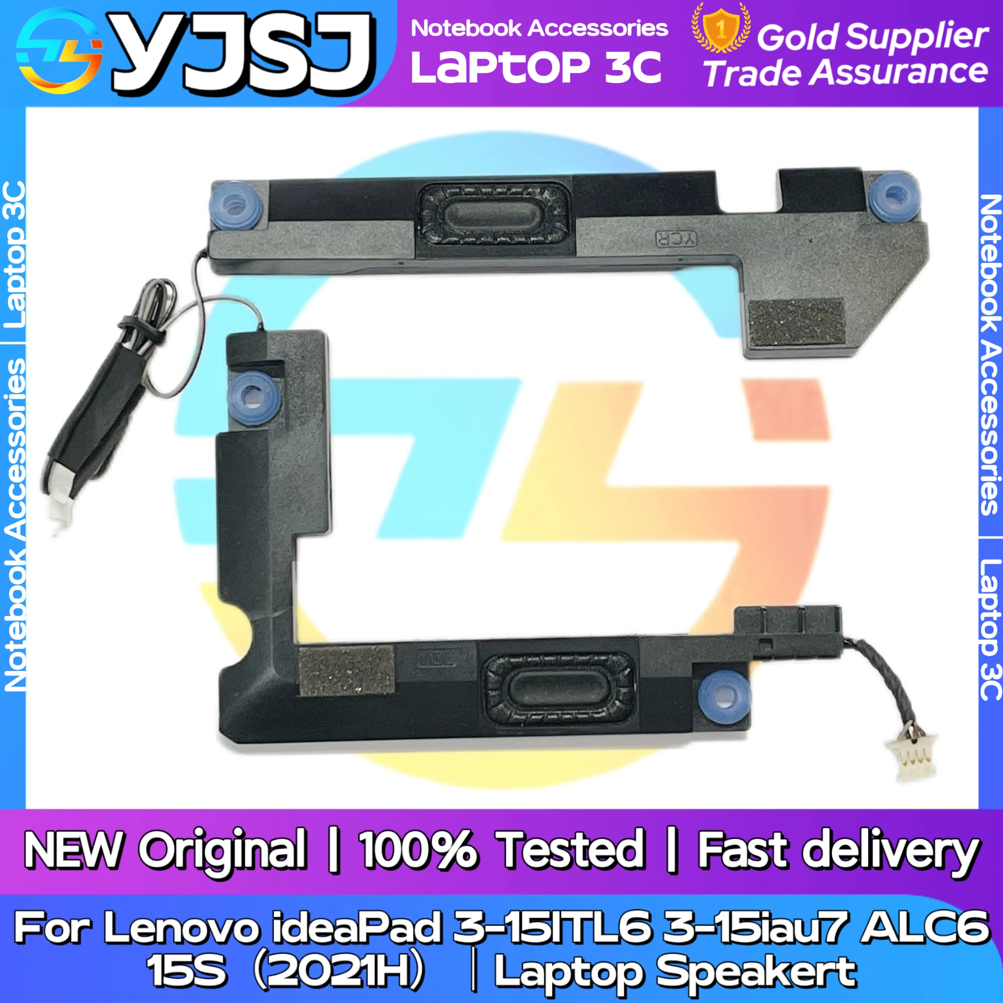 

New Original Laptop Notebook Audio Speaker For Lenovo ideaPad 3-15ITL6 3-15iau7 ALC6 15S（2021H）built-in speaker horn audio