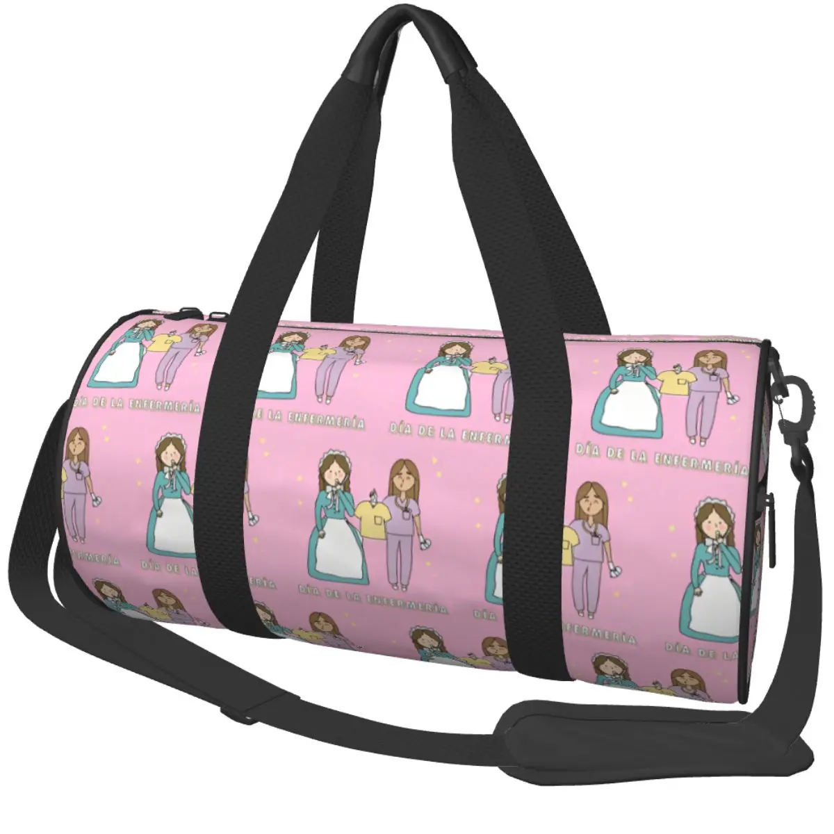 

Спортивная сумка для спортзала Enfermera En Apuros, сумка для медсестер, спортивная сумка с отделением для обуви, сумка для пары на выходные, винтажная дорожная сумка для тренировок и фитнеса