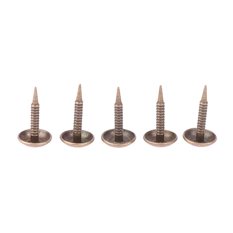 100Pcs Antique Bronze Upholstery Nails Jewelry Wood Box Sofa Tack Stud Pushpin Doornail Furniture Home Decor 8mm*15mm Hardware