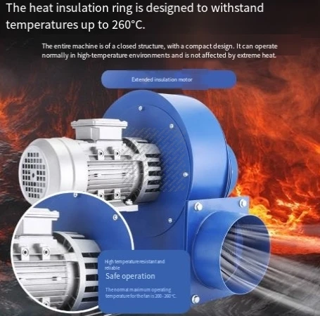

induced air fan, high temperature resistance, high power, centrifugal fan, industrial smoke exhaust 220 volts, 60 - 370 watts