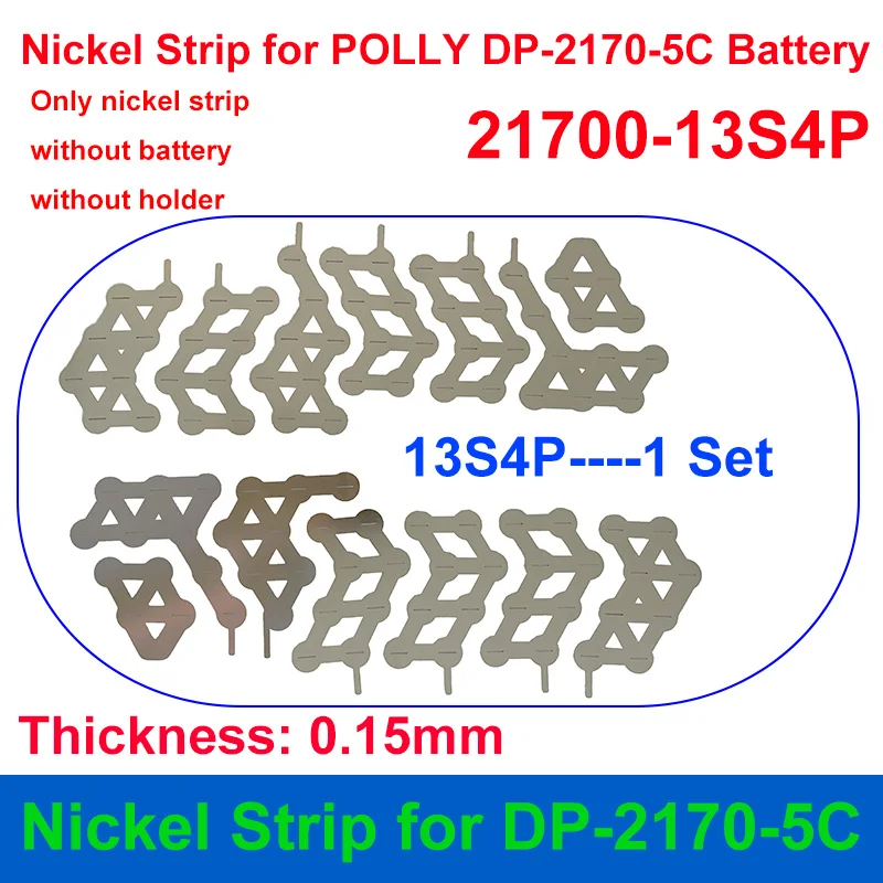 Polly DP Case Nickel Strip DP-5 DP-6 DP-9 DP-2170-4C DP-2170-5C DP-7-21700 10S 13S 14S 36V 48V 52V for DIY eBike Battery Pack