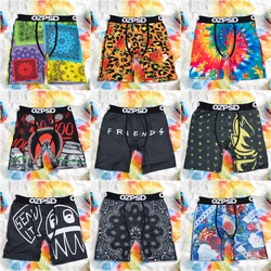 OZPSD 1Pcs Sexy Men Boxer Underwear Seamless Mens Boxershorts Men's Panties Underpants Plus Size Printed Man Boxer Briefs Trunks