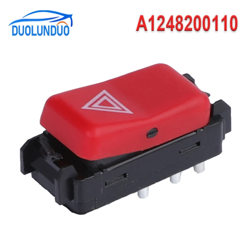 New Hazard Warning Switch A1248200110 1248200110 8pins For Mercedes-Benz C- Klasse Saloon 190 S124 C124 W201 W124