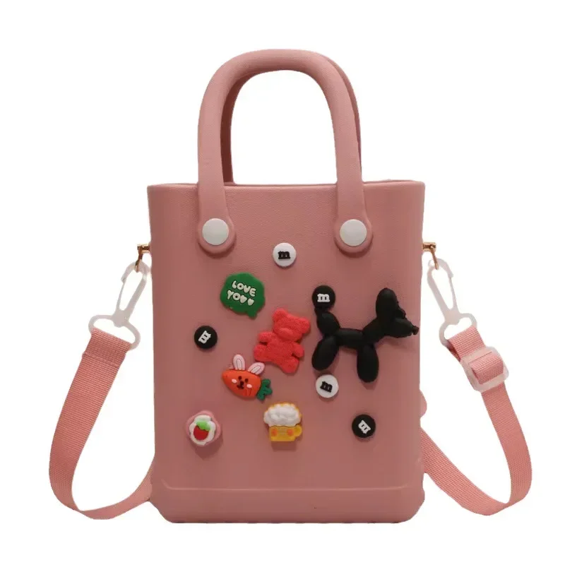 Spot EVA beach bag mini small size can be carried, lifted and stored, hole bag, cross-border waterproof cartoon decorative bag