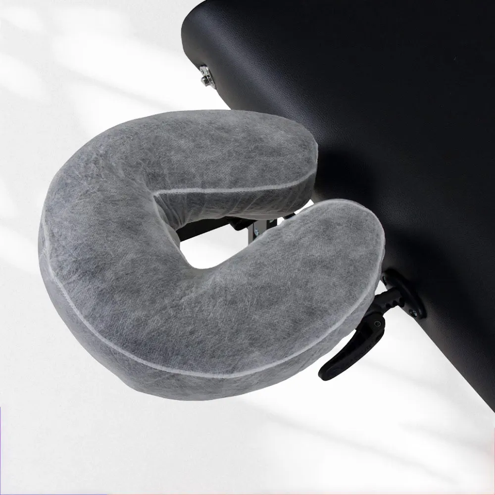 New 50-500pcs U-Shaped Disposable Headrest Covers Elastic Non-Woven Massage Face Rest Cradle for Beauty Salons And SPAs