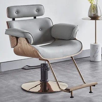 Hairdressing Chair Beauty Furniture Recliner High Quality and Comfortable Hair Salon Hair Equipment Hairdressing Chair Leather