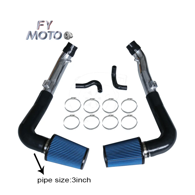 3inch High Flow Front Mount Air Intake Kits For  Nissan 370 For Infiniti For G37 2014-2015 For Infiniti Q60 For Q40