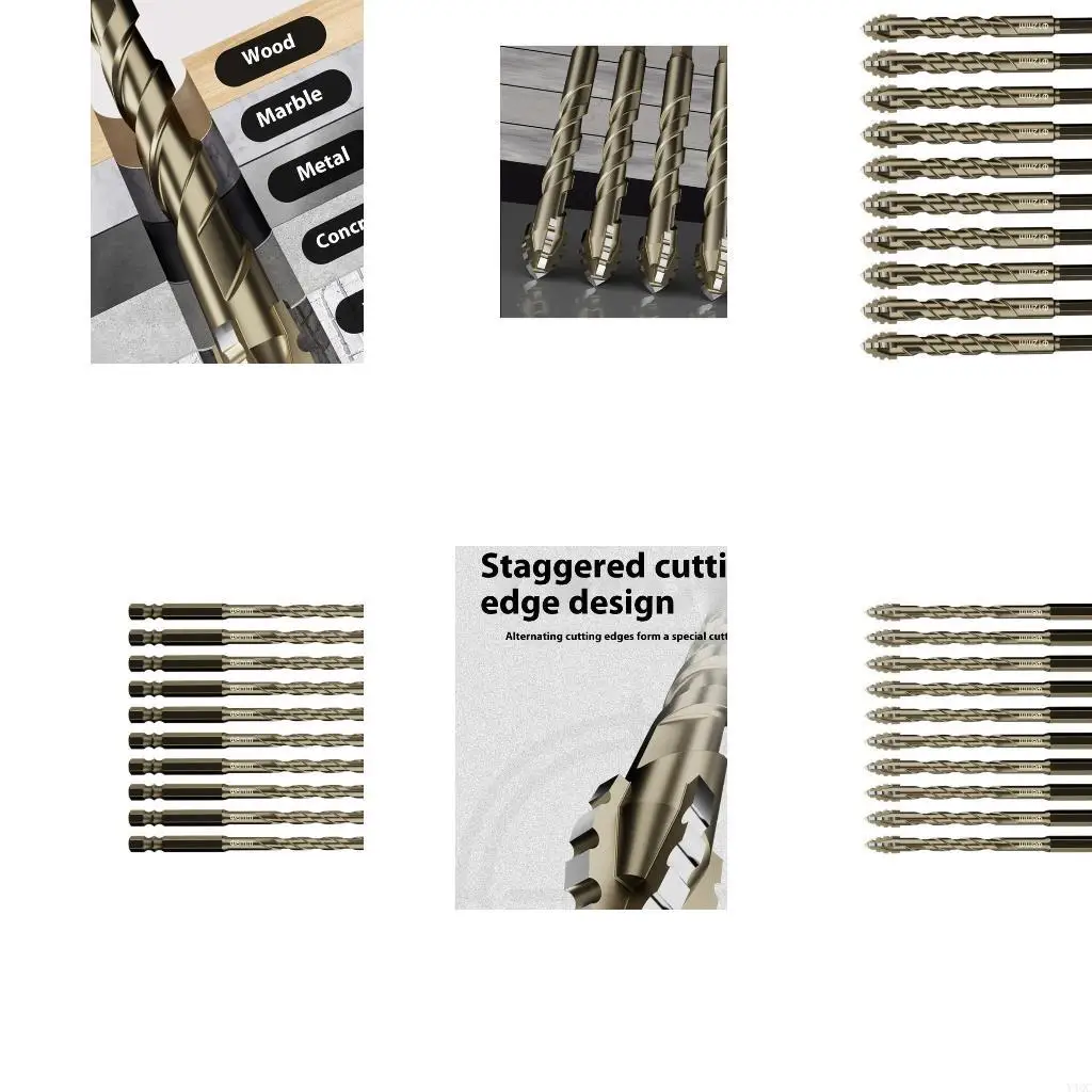 

Прочное сверло с 4 сверлами для мраморной черепицы, бетона, нечетного плана, доступны несколько размеров, возможность сухого