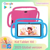 2025 Nueva tableta para niños de 7,0 pulgadas compatible con Google Learning Education Cámara dual 4GB + 64GB Android 13 Software para niños