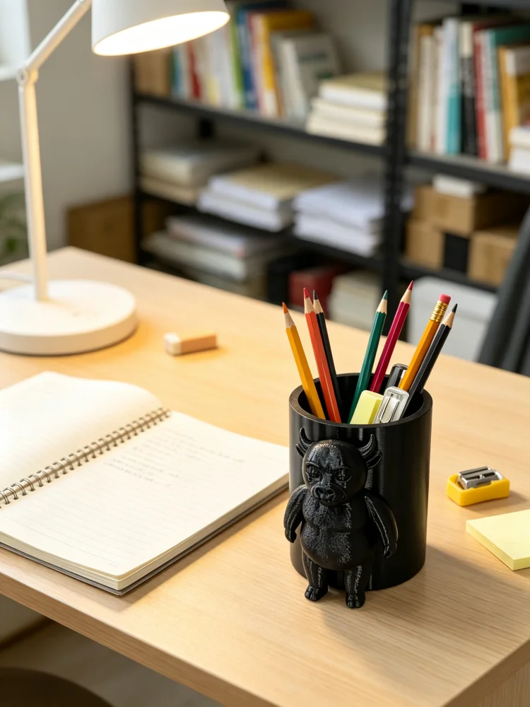 Office Table Accessories Unique - Porte-stylo de bureau de style gothique
