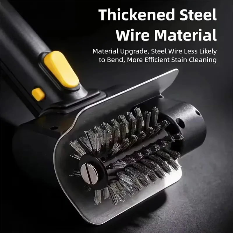 Outdoor Handheld Electric BBQ Cleaning Brush Highspeed Rotation Stainless Steel Wire Multifunction Kitchen Barbecue Roll Scraper