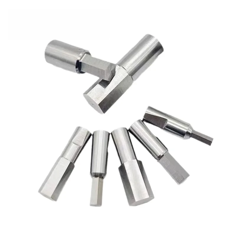 Hexagon Rotary Broach Tool Holder, For Square, Torx & Spline Screw, Rotary Blanking Cutter Broach Bit
