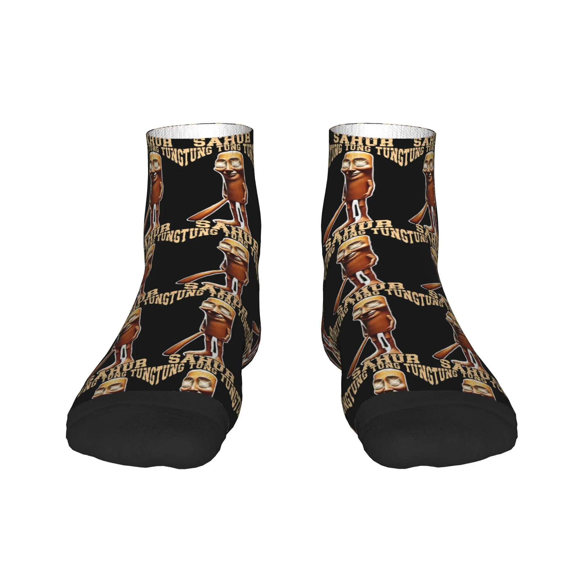 Tung Tung Tung Sahur Funn Носки до щиколотки с узором Повседневные носки Летние противоскользящие спортивные носки на открытом воздухе Удобные мягкие носки для взрослых мужчин