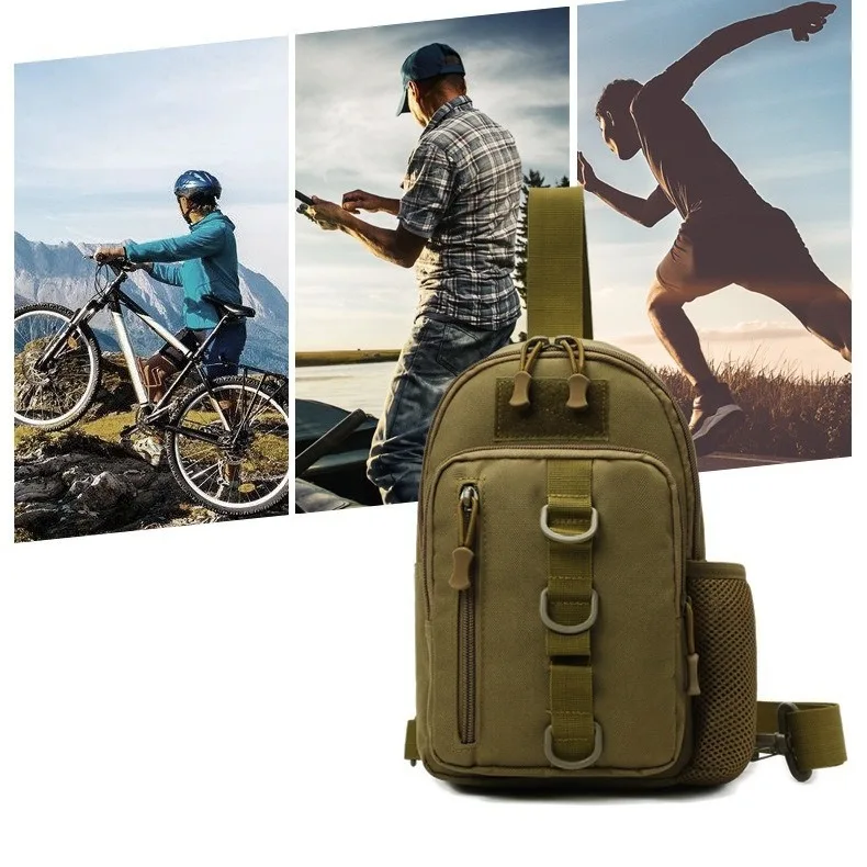 حقيبة كروس متعددة الوظائف، متعددة الأغراض، حقيبة تكتيكية خارجية، كتف واحد، حقيبة ظهر رياضية ترفيهية