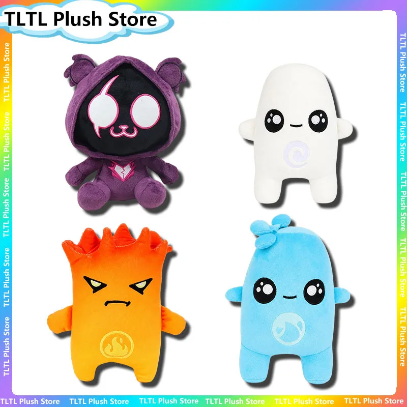 Cartoon Raven Team Leader Plush Toy Water Sprite Air Sprite Fire Sprite Peluche Pillow Home Decor For Game Lovers Birthday Gift